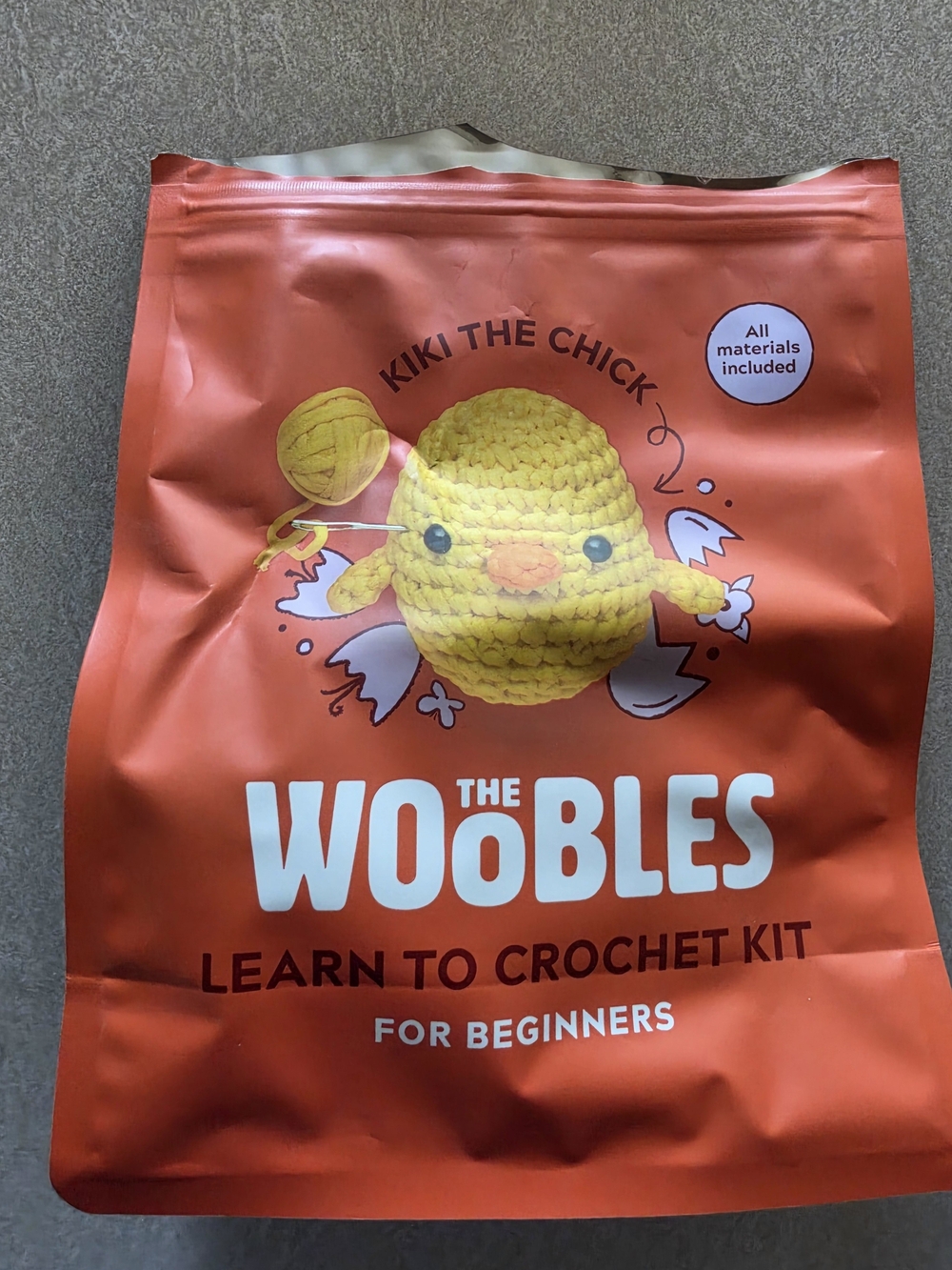 Kiki The Chick Crochet Kit - Orange
